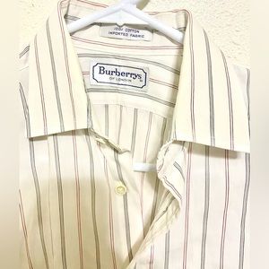 Burberry’s of London Authentic pin stripe size small